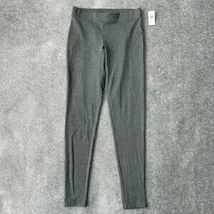 GAP Leggings Womens Medium Tall Gray Stretch Pants Casual Fall Autumn NEW